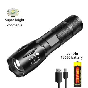 Silná zoom led svítilna na kolo | outdoor světlo