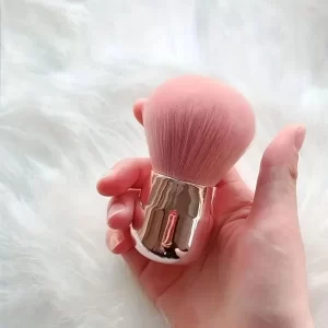 Velký růžový štětec na make up a kontury | kosmetický štětec, štětec na líčení
