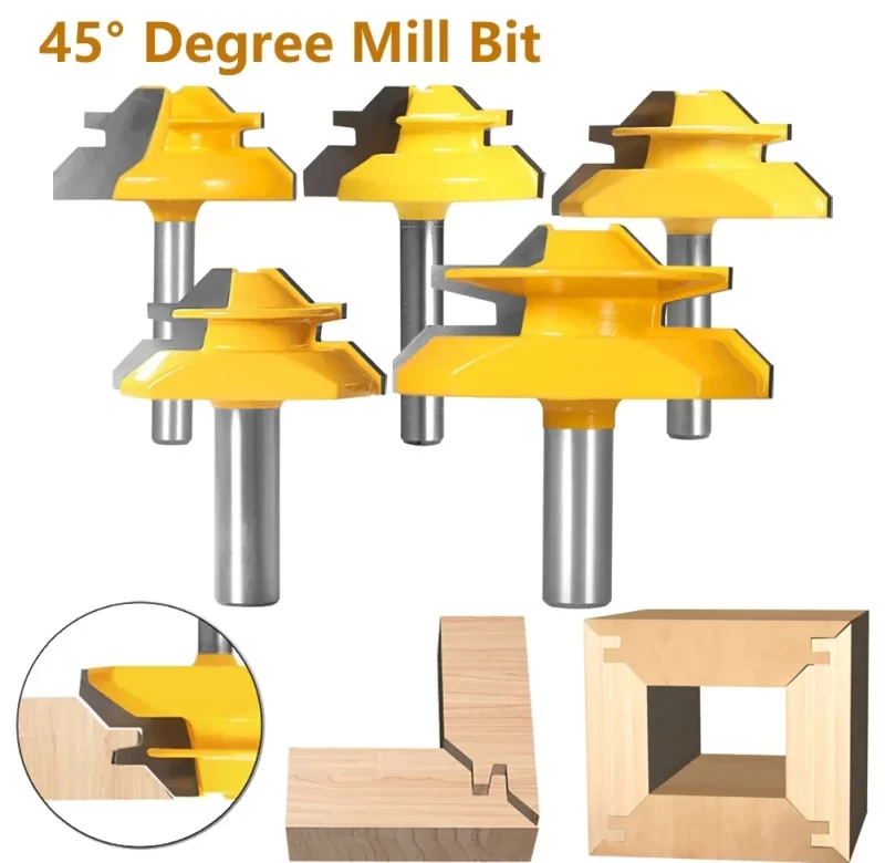 Fréza na 45° spoje do dřeva | pracovní nástroj