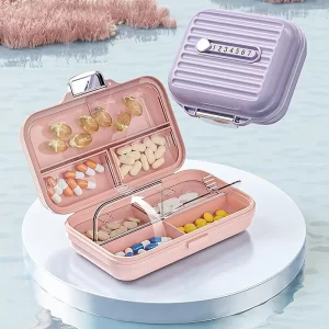 Týdenní cestovní dávkovač na léky mini box | krabička, organizér