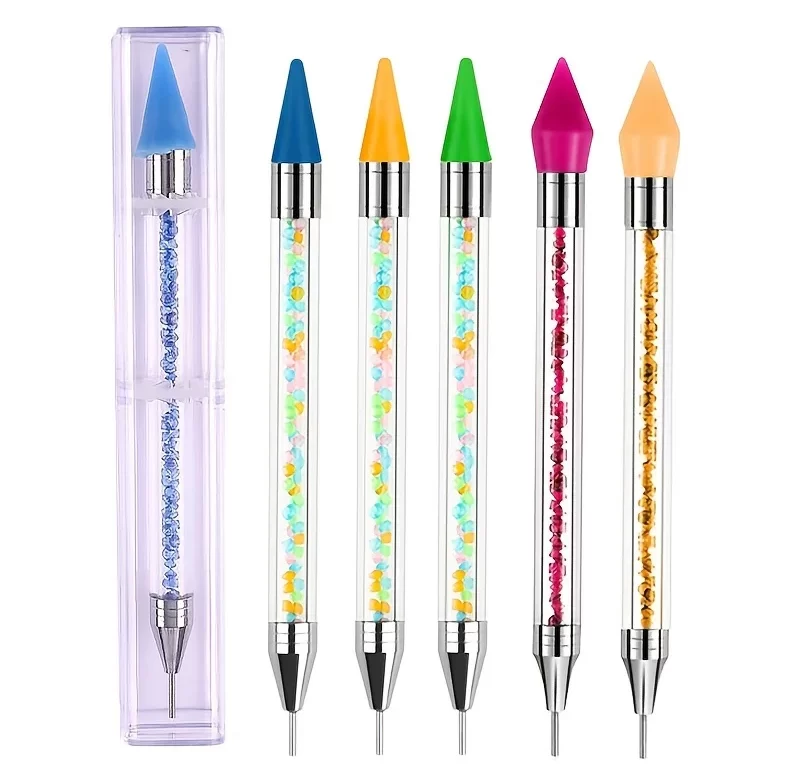 Nail art aplikátor na kamínky pro přesné zdobení | voskové pero, zdobicí nástroj