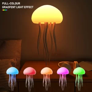 Noční lampička medúza s RGB světlem | dětské světlo