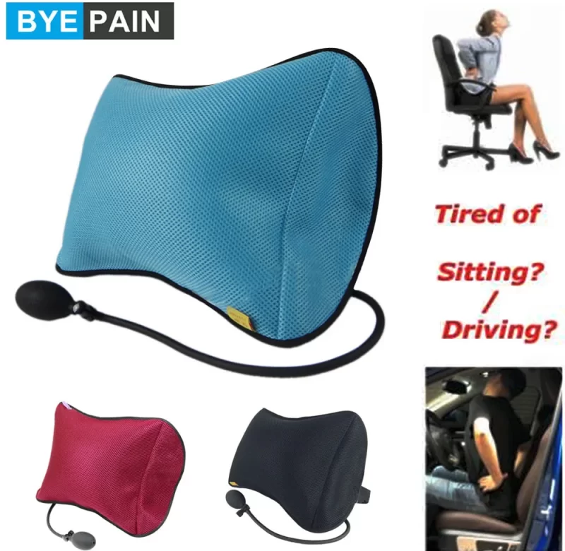 Nafukovací masážní polštář na záda a bedra | podpěrný polštář, ergonomická pomůcka