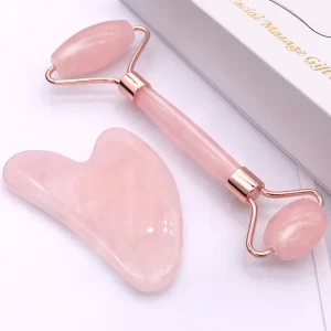 Gua sha masážní kámen a váleček na obličej proti vráskám | péče o pleť, masážní pomůcka