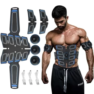 Posilovací vibrační pás na břicho s USB dobíjením | břišní pás, fitness pás