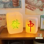 Noční LED mahjong lampička s měkkým světlem | dekorativní lampa