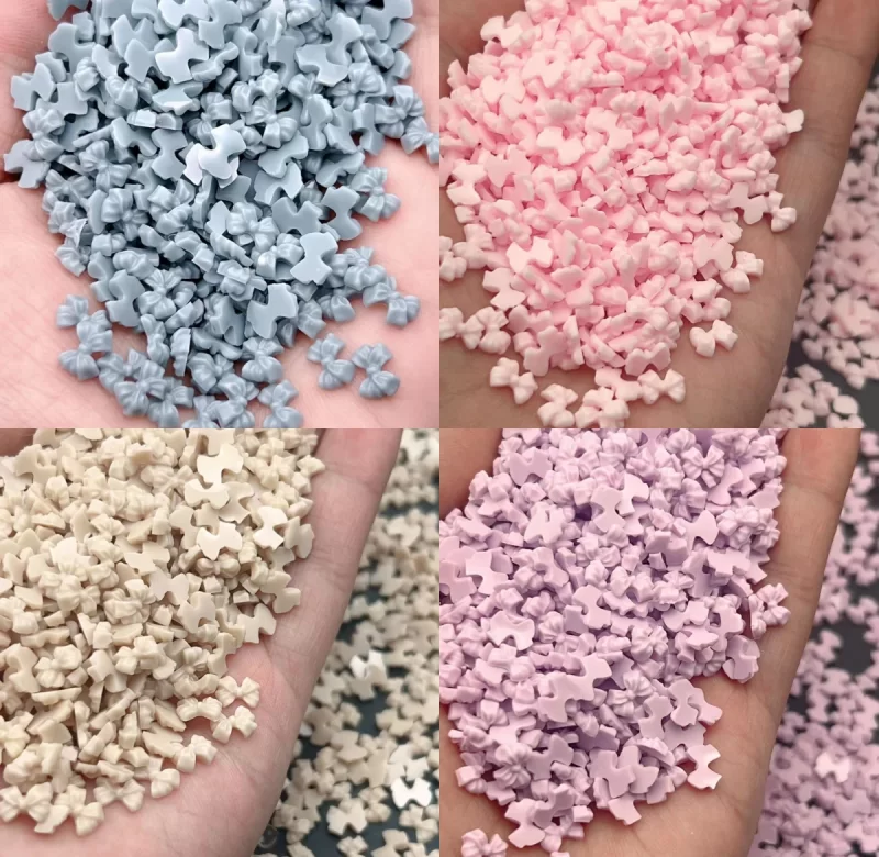 50 ks 3D Barevné mašličky pro zdobení nehtů diy | nehty, nehtové ozdoby