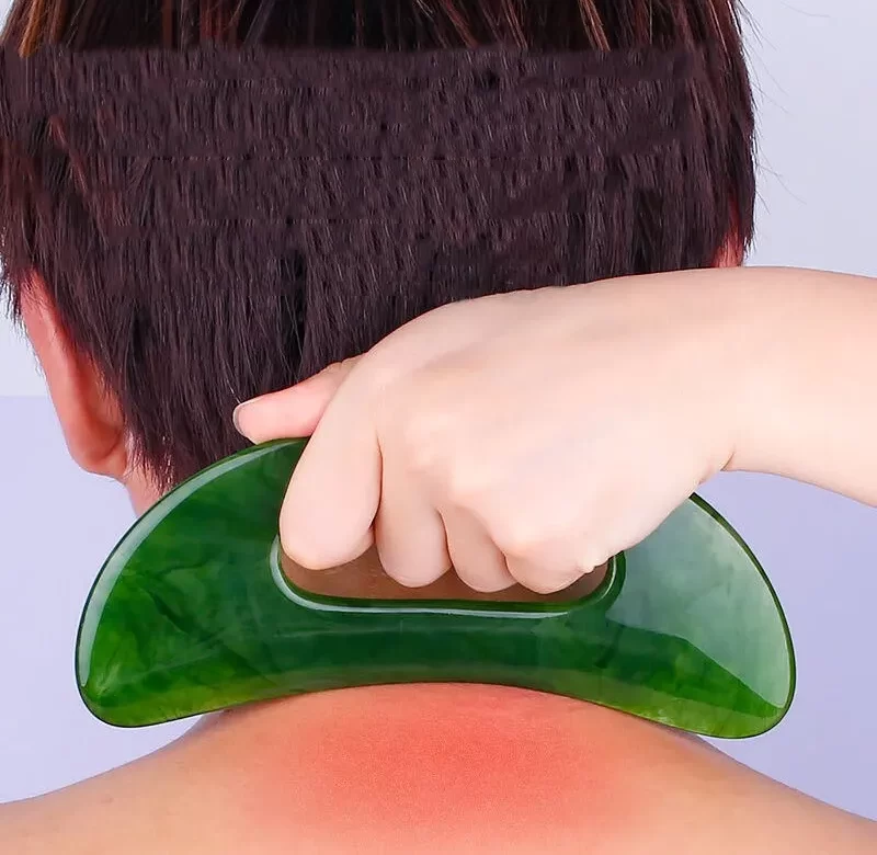 Gua sha pomůcka na krk ze včelího vosku | masážní nástroj, gua sha kámen