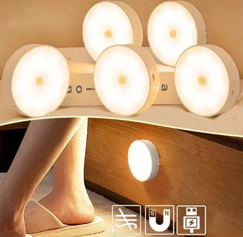 Led pohybové světlo s usb nabíjením do skříně | noční osvětlení