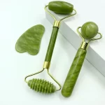 Masážní váleček z jadeitu pro obličej a tělo | jade roller, gua sha