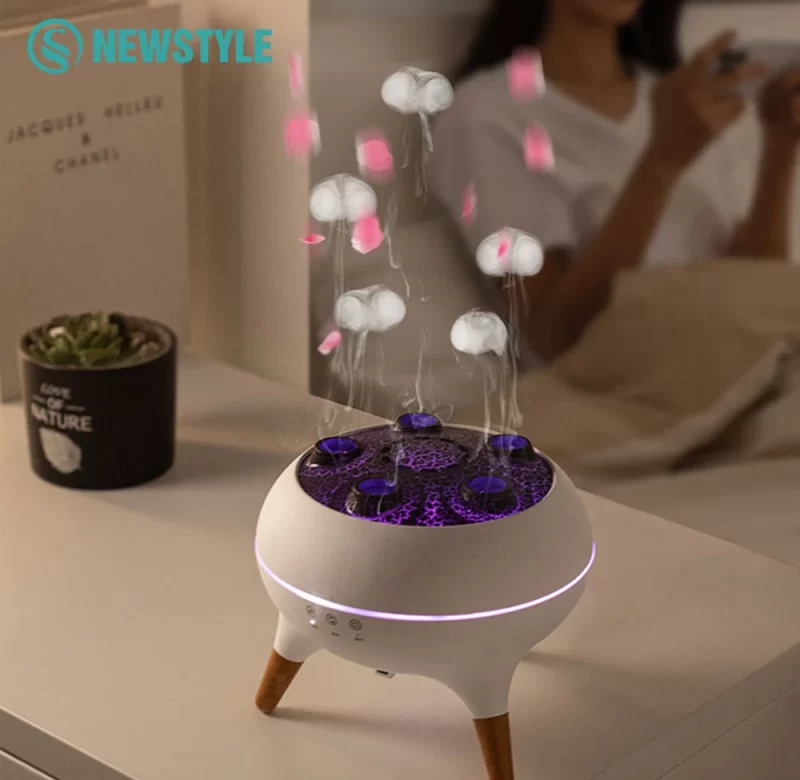 Aroma světlo s medúzami a LED barvami | noční osvětlení 3 ks