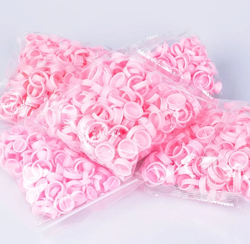 Jednorázové prstýnky na lepidlo pro řasy | kosmetické pomůcky, nástroje