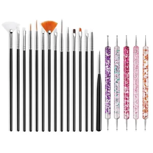 Sada štětců na zdobení nehtů pro gel i akryl | nail art, manikúra