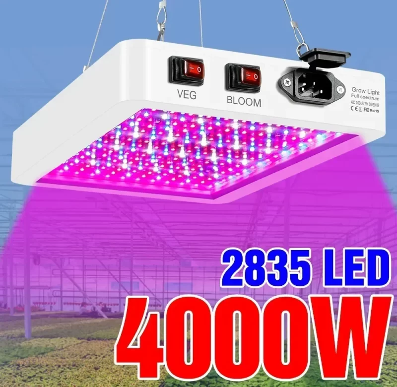 Plnospektrální led světlo pro růst rostlin | pěstební osvětlení 3 ks