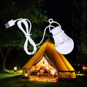 Přenosné usb světlo do stanu na kempování | kempingová lampa 6+1 ks