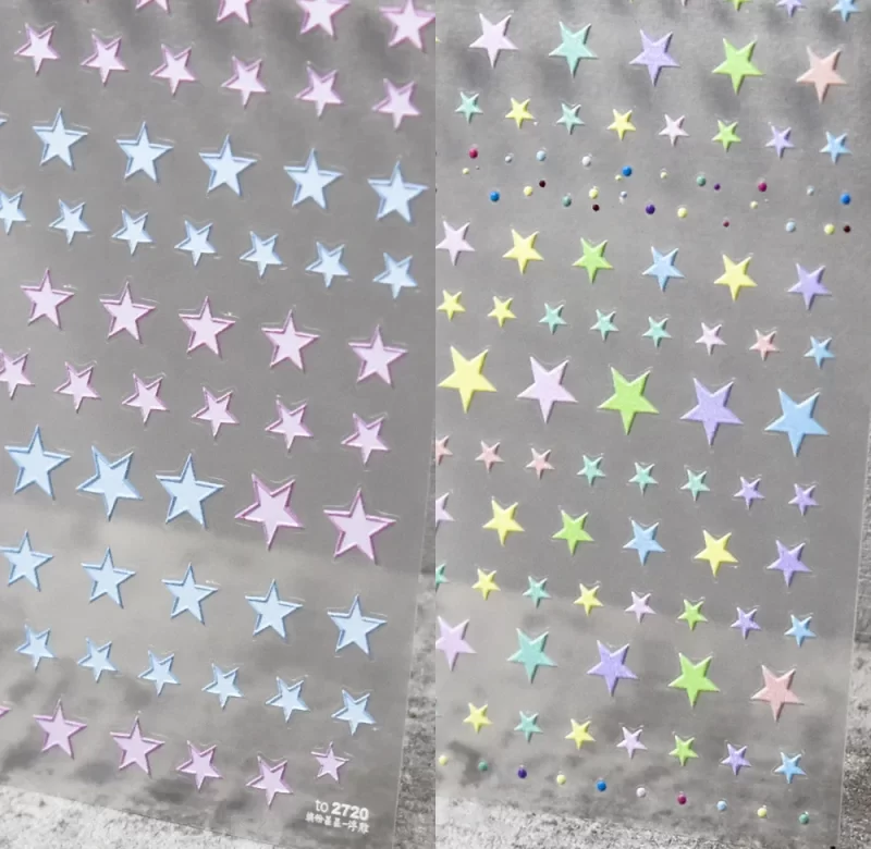 Roztomilé samolepky na nehty | zdobení nehtů, nálepky na nehty