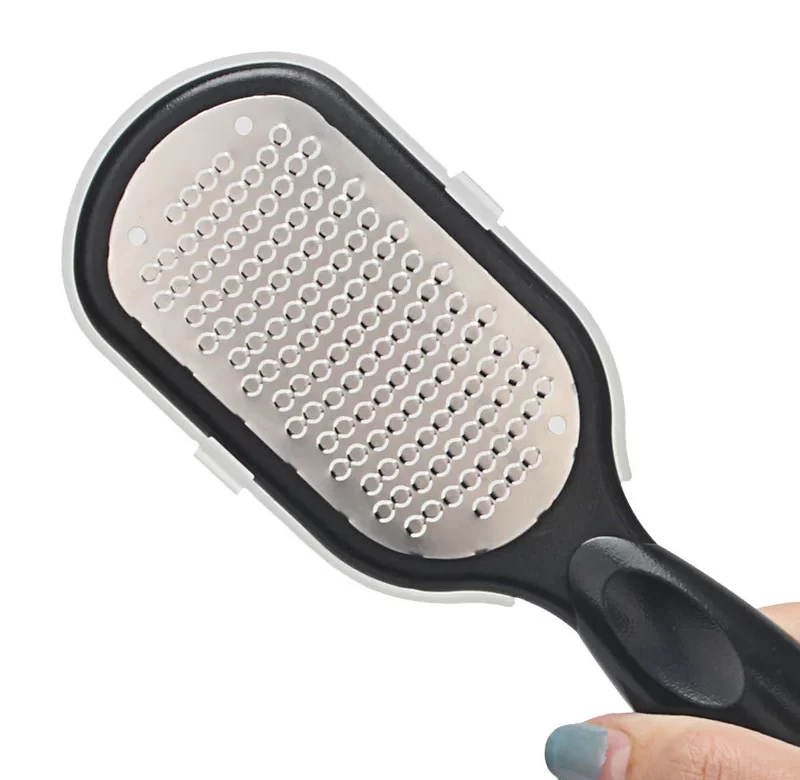 Profesionální škrabka na paty s nerezovými břity | pilník na paty, odstraňovač kůže