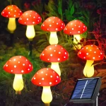Solární LED houbičkové světlo | venkovní dekorace