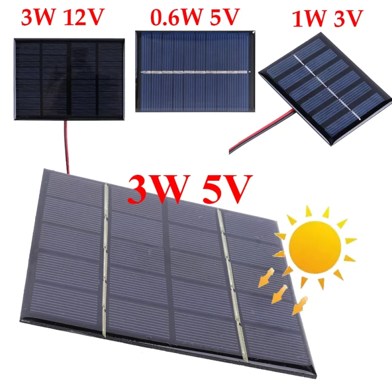 Solární panel s rychlým nabíjením 3W 5V | přenosná nabíječka