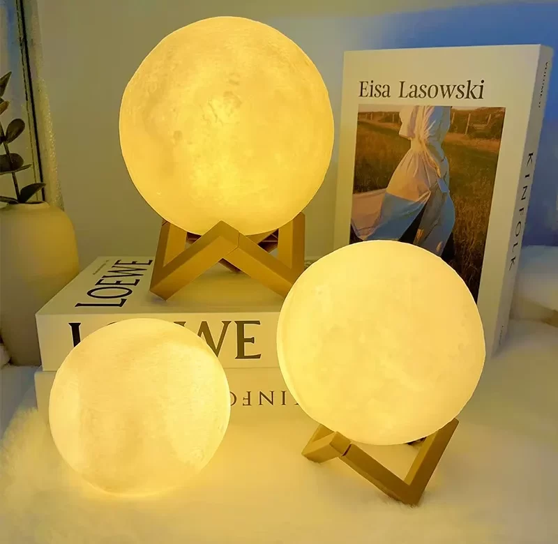 Měsíční LED lampička pro děti | dětské osvětlení 1 ks