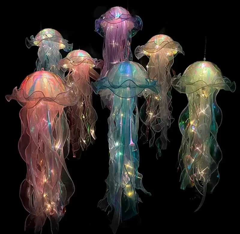 Noční medúzová lampička pro dívčí pokoj | dětská lampa