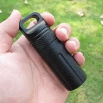 Hliníková kapsle na léky s vodotěsným uzávěrem | outdoor lékárnička, edc pouzdro