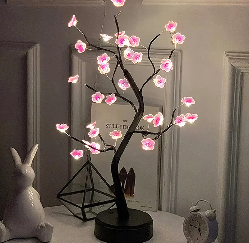 Kouzelný třešňový strom s LED světly | noční světlo 1+1 ks