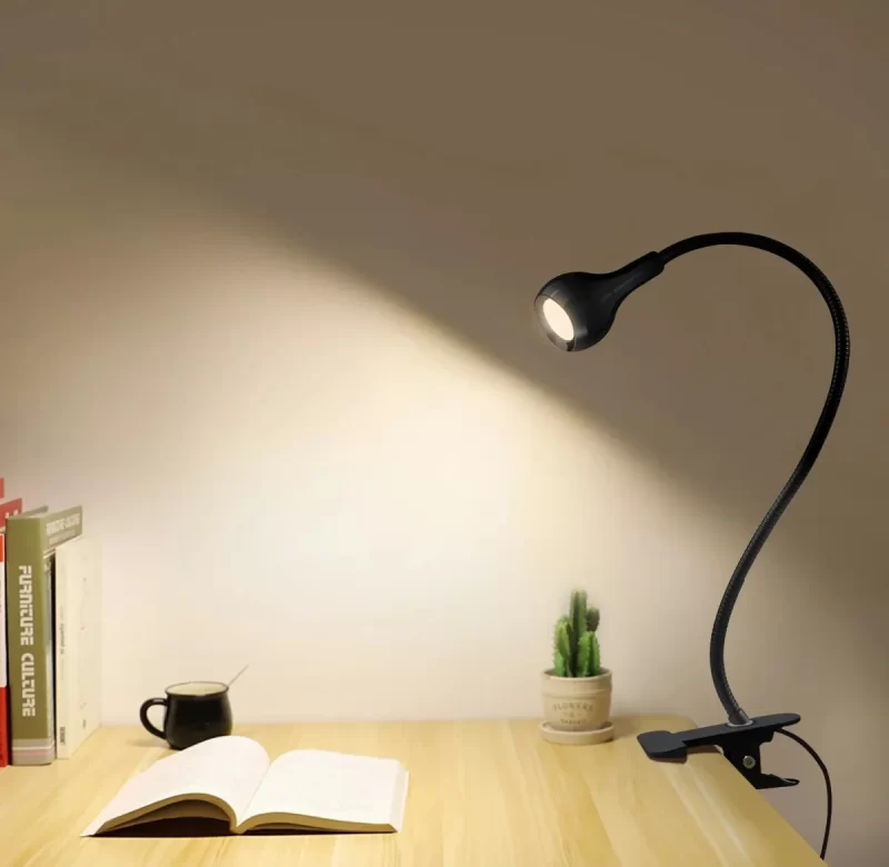 Flexibilní LED lampička s USB klipem | stolní lampa