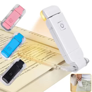 Mini usb lampička na knihu s klipem | chytré osvětlení