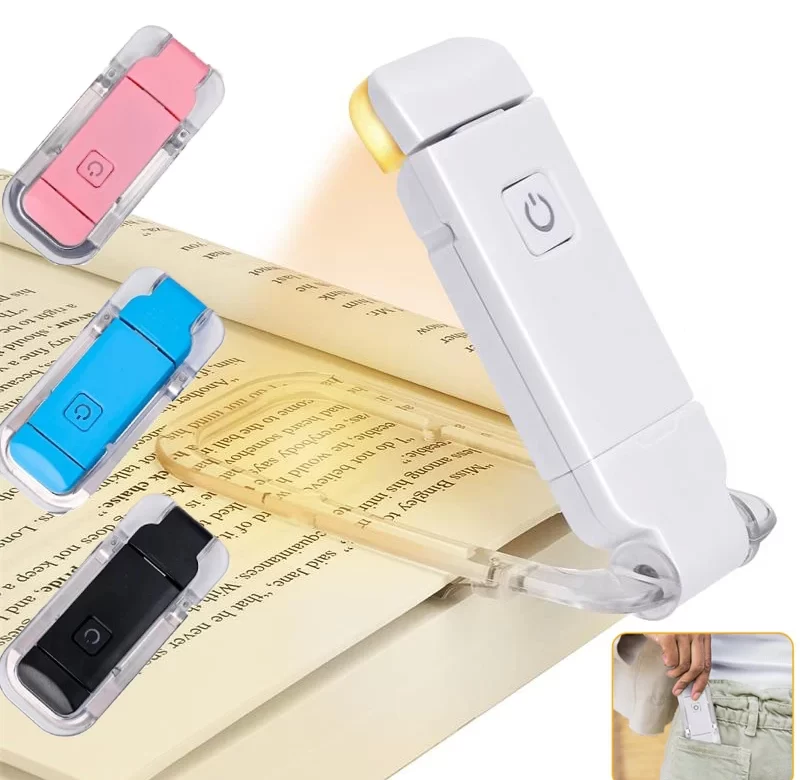 Mini usb lampička na knihu s klipem | chytré osvětlení