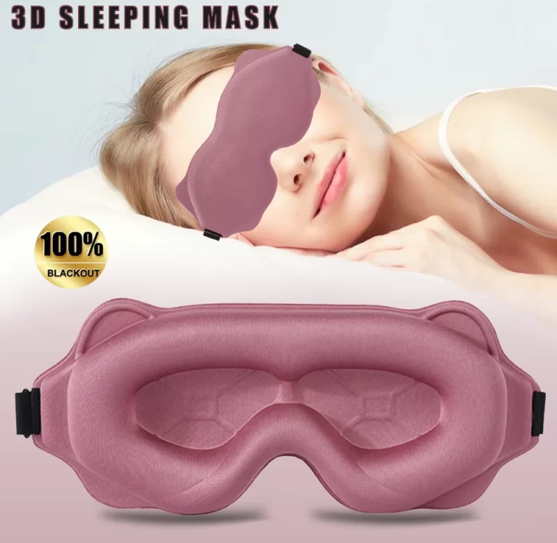 3d maska na spaní proti světlu a kruhům | maska na spaní, oční maska