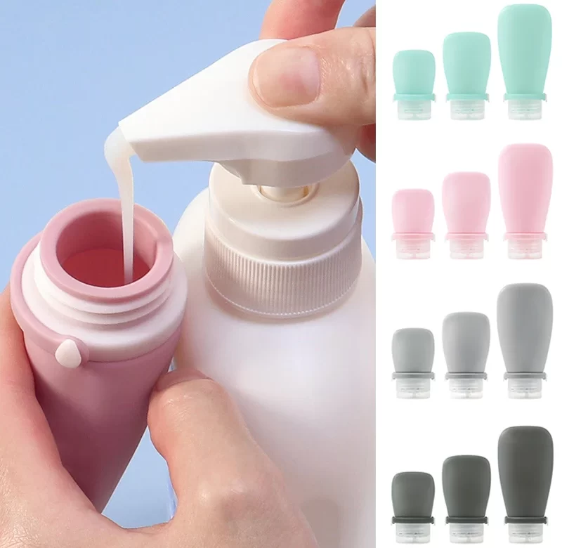 Cestovní silikonová lahvička na kosmetiku bez úniku | cestovní lahvička, lahvička na kosmetiku