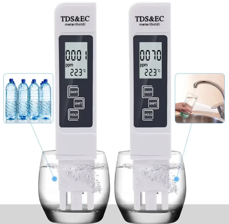 Digitální tester kvality vody s teploměrem | měřič teploty