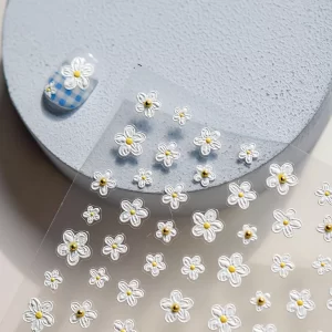 Květy a korálky na nehty pro nail art | samolepky, zdobení