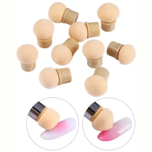 Barevný silikonový štěteček pro nail art | štětec na nehty, nástroj na zdobení