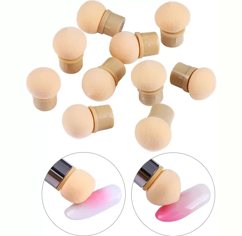Barevný silikonový štěteček pro nail art | štětec na nehty, nástroj na zdobení