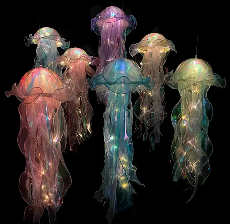 Medúzová noční LED lampička s projekcí | dekorativní lampa