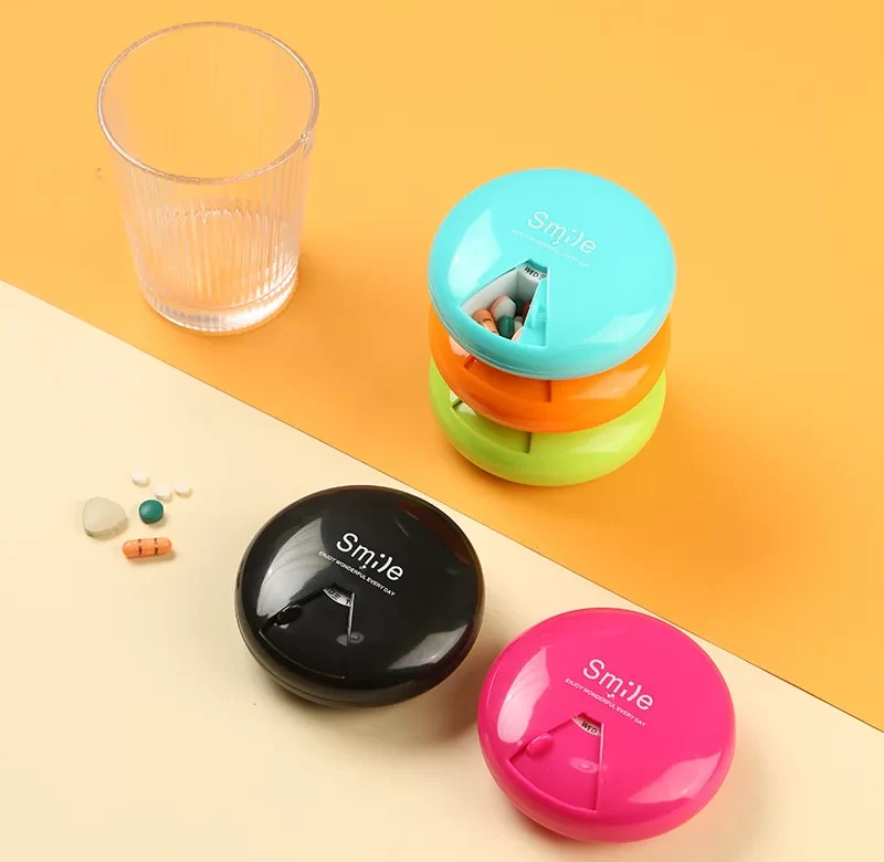 Mini box na léky na cesty s víčkem | organizér léků, dávkovač