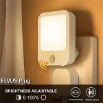 Led noční světlo s čidlem pohybu | lampička do zásuvky