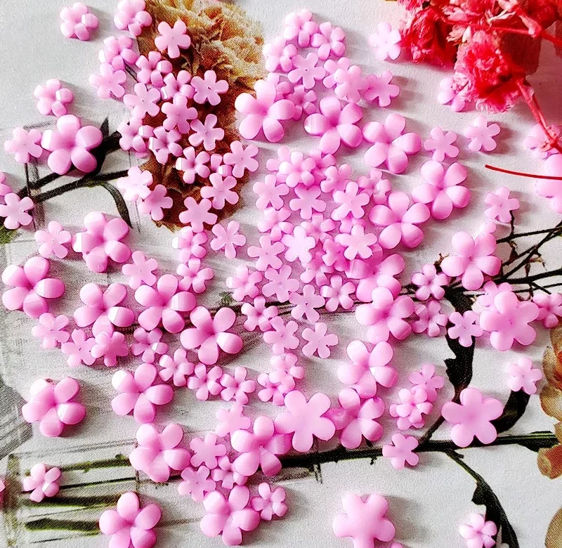 Barevné 3D květiny na gelové nehty | zdobení nehtů, květinové ozdoby