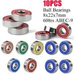 Ložiska abec 9 pro skateboard a brusle | sportovní doplňky 10 ks