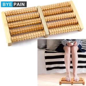 Dřevěný masážní váleček na nohy pro úlevu a relaxaci | masážní pomůcka, wellness doplněk