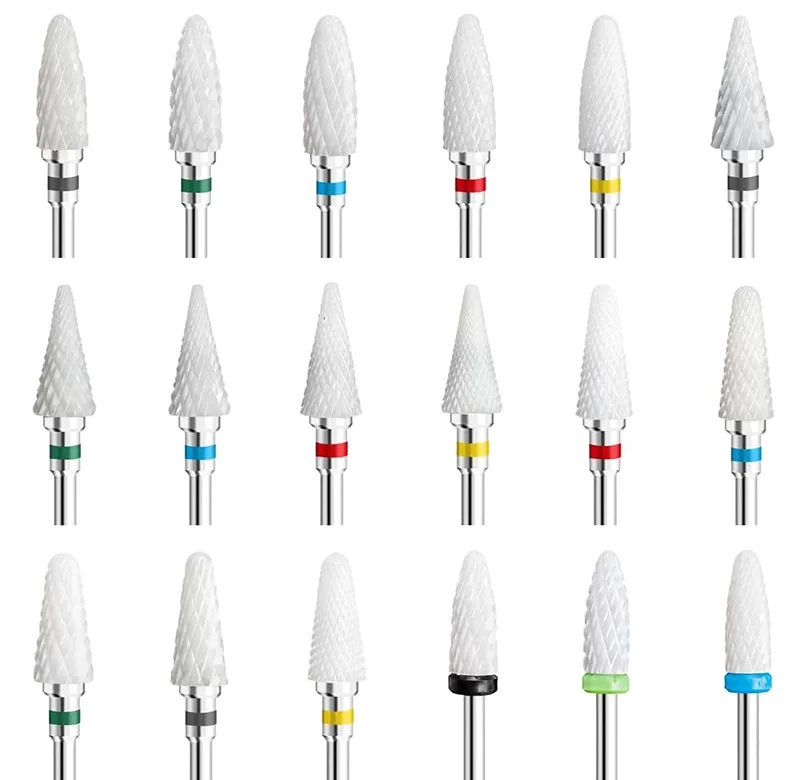 5 ks Frézky na nehty pro gelové nehty doma | bruska, nástroje na manikúru