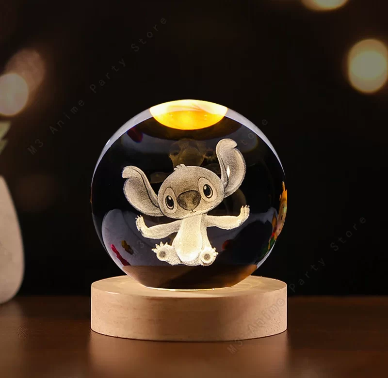 Stitch 3D kouzelná LED lampa | noční světlo 3 ks