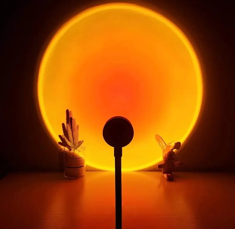 Sunset noční lampa s USB projekcí | dekorativní světlo, noční lampička 1+1 ks
