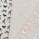 Roztomilé nálepky mašličky na nehty | nálepky, zdobení nehtů