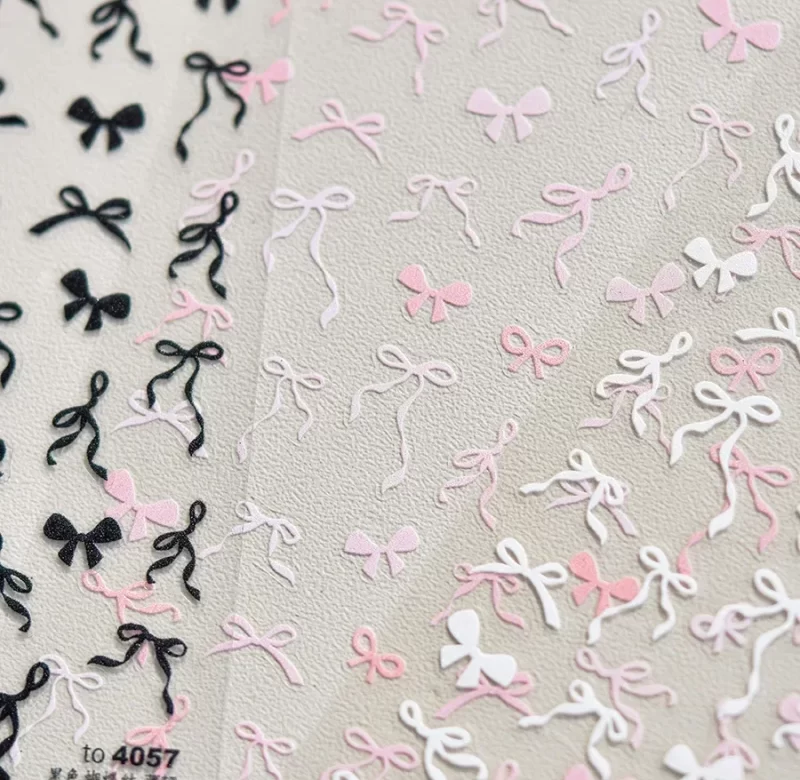 Roztomilé nálepky mašličky na nehty | nálepky, zdobení nehtů