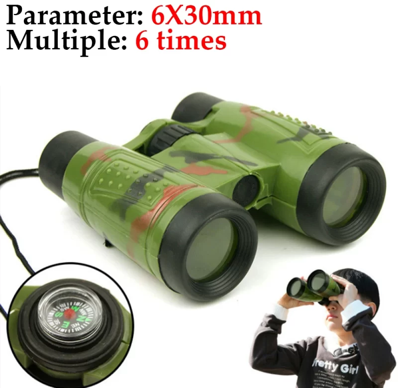 Dětský dalekohled s kompasem a popruhem | optická hračka 1+1 ks