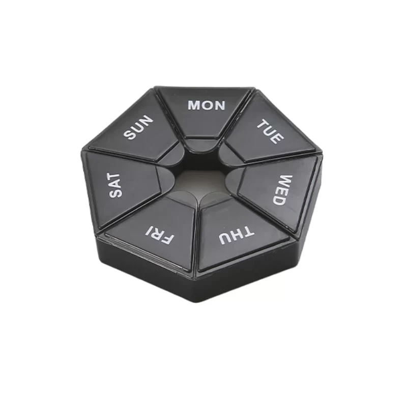 Mini cestovní dávkovač léků 7 dní box | dávkovač léků, krabička na léky