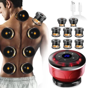 Elektrická vakuová baňka s gua sha a magnety pro celulitidu | masážní přístroj, spalovač tuku